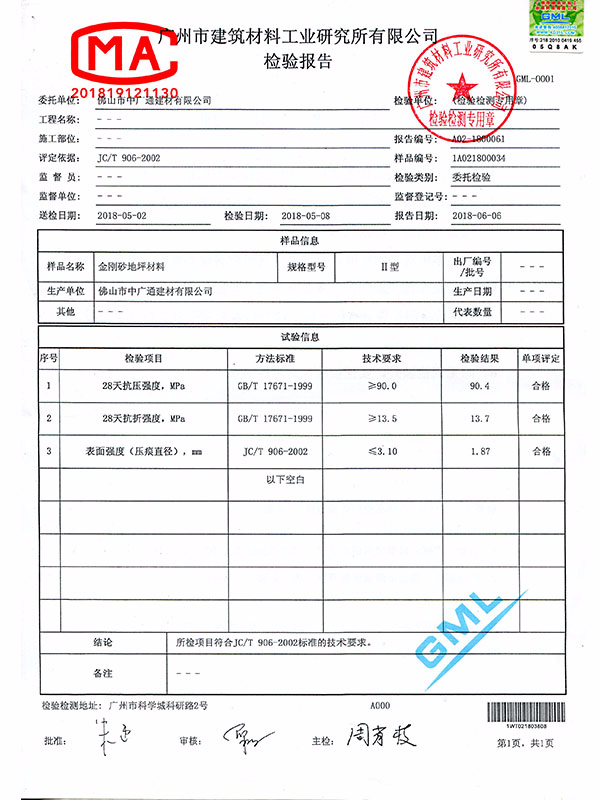 质检报告（权威保证）